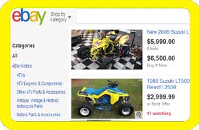 used Eiger four wheeler parts