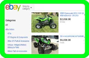 used KFX400 four wheeler parts