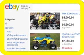 used King Quad four wheeler parts