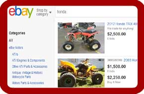 used TRX250 four wheeler parts